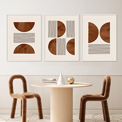 Peinture sur toile de salon contemporaine avec impression d'art géométrique de qualité