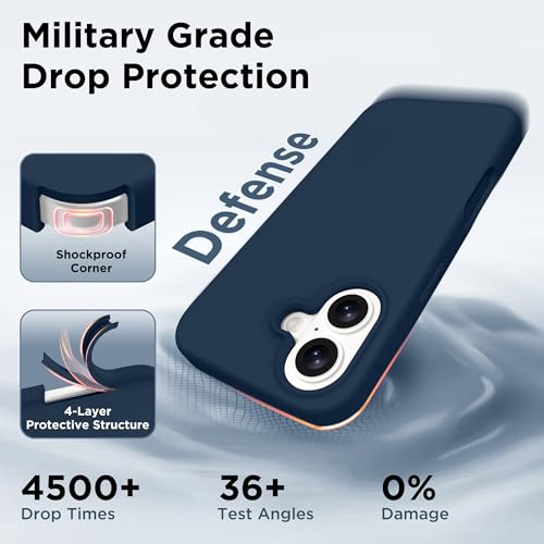 Image of GolbinBox Magnetic for iPhone 17 Case, Silicone Cover, Ocean Blue