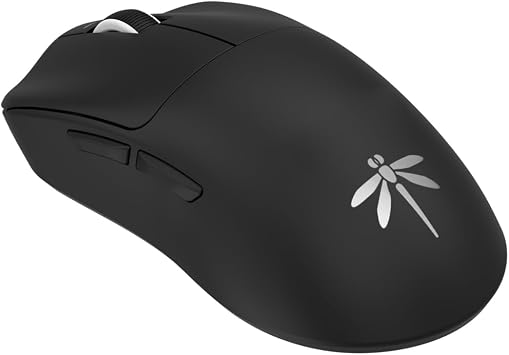 VGN Wireless Gaming Mouse Dragonfly F1 Pro Black Lightweight 49 Grams Pixart PAW3395 Up to 65 Hours Operation Wireless and Wired Compatible Domestic Regular Product 6 Months