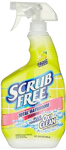 Scrub Free Bathroom Cleaner with Oxi Clean, Lemon Scent, 32 oz
