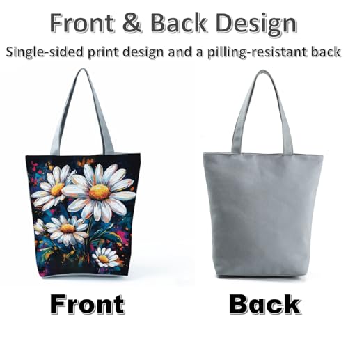 Bolso Tote Daisy Estampado Blanco para Mujer miniatura 7