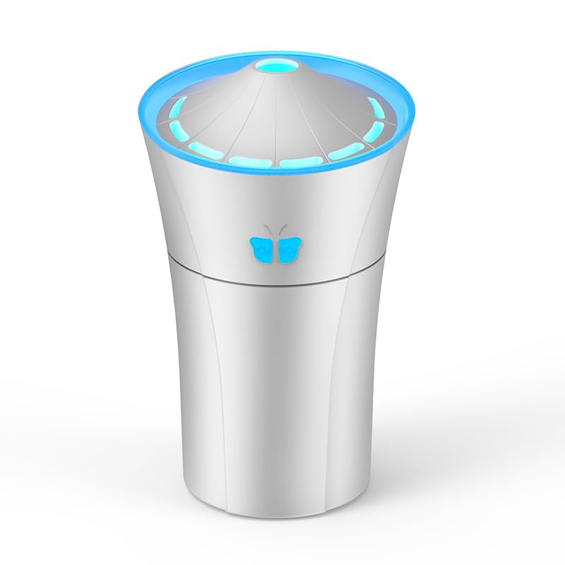 Image of Car Aromatherapy Diffuser 280ml Essential Oil Humidifier with 7-LED Color Lighting USB Portable Freshener Aromatherapy Diffuser for Car Room Office