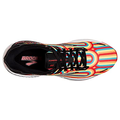 Brooks Brooks Men's Adrenaline GTS 22 Supportive Running Shoe - Black/Bittersweet/Limelight - 7 Medium