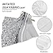 Silver Faux Glitter Glam BlingSilky Smooth Chiffon Scarf - Versatile Elegant Head Wrap & Neck Scarf for Women, Lightweight Breathable Fashion Accessory for Hair, Bag, and Outfit
