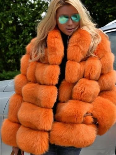 Ownwfeat Winter Fur Coat Women Fluffy Jacket Stand Collar Fur2