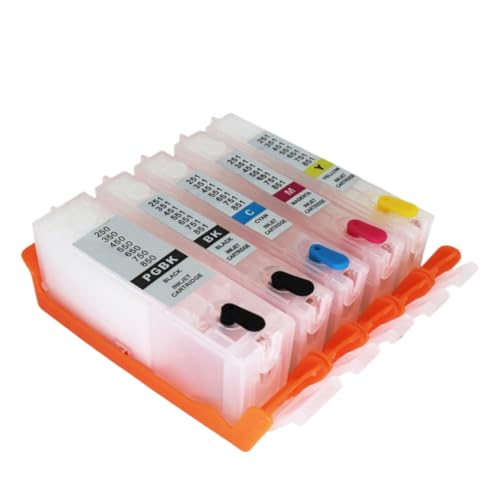 Cartuchos recargables PGI-550 CLI-551 con chip ARC para impresoras IP7250 y MG5450 3