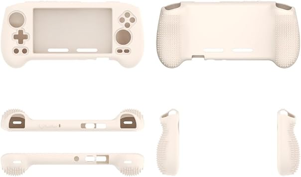 Silicone Case Cover for ANBERNIC RG556 - Portable Handheld Game Console,Protective Case Sleeve Accessories for Gaming Console White