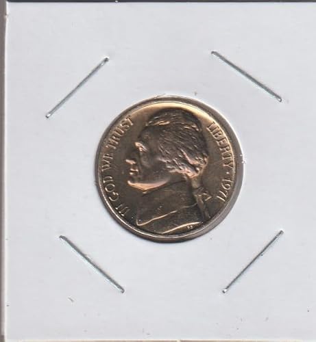 1971 No Mint Mark Jefferson Nickel Seller About Uncirculated