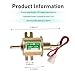 Cuymoap Car Fuel Pump, 12 V Low Pressure Pump for Carburetor, Alloy Rustproof Inline Fuel Transfer Device with Oil Filter, Replacement Kit for Cars Trucks Boats Lawnmowers (Gold)