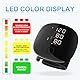Blutdruckmessgerät Handgelenk, Digitales Handgelenk-Blutdruckmessgerät mit LED-Anzeige, verstellbare Manschette (13,5-19,5 cm), 2-Personen-Speicher - 99x2 Speicherplätze