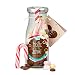 DIY heisse Schoki zum Selbermachen, süße Trinkschokolade im Glas mit 45 gr Schokodrops, Mini-Marshmallows und einer Zuckerstange, warmer Kakao