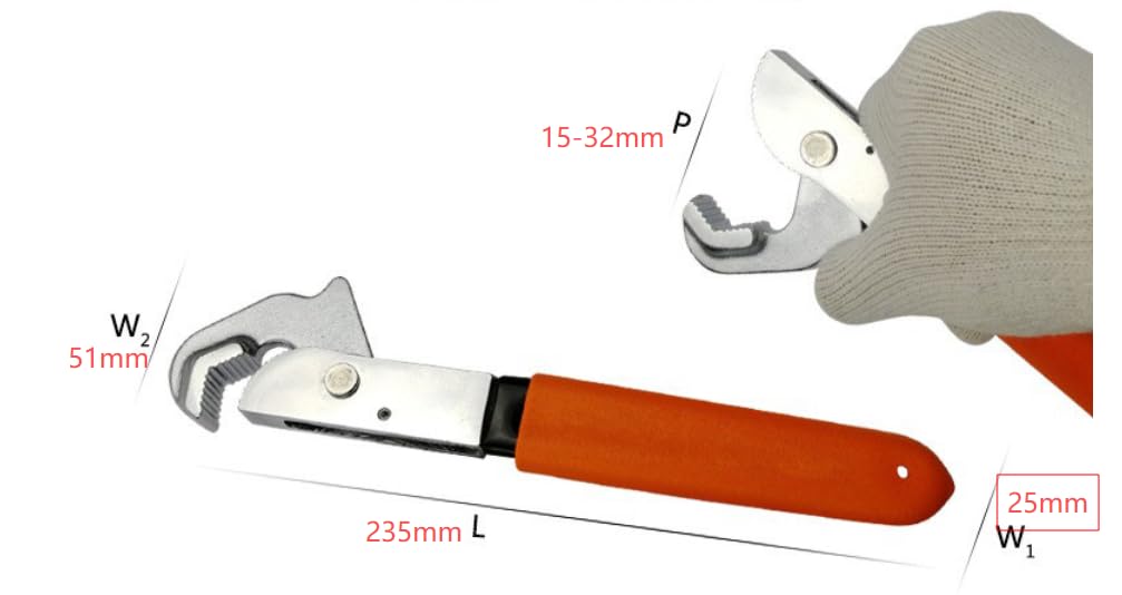 ÉTau De Tuyau Portable,Outil De Serrage De Tuyau, Collier D'Alignement De Tuyau Pour Installation, RéParation Et Entretien De Plomberie, Essentiel Pour L'Entretien Des Valves Dans Les (Rouge 1)