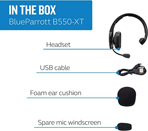 Blueparrott B550-Xt Voice-Controlled Bluetooth Headset – Industry Leading Sound With Long Wireless Range, Extreme Comfort And Up To 24 Hours Of Talk Time, Black #TOP7