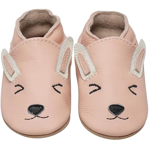 IceUnicorn Chaussons Bébé Lapin Rose Cover
