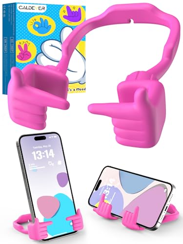 Support de téléphone rose CALDEVER idée cadeau Noël originale