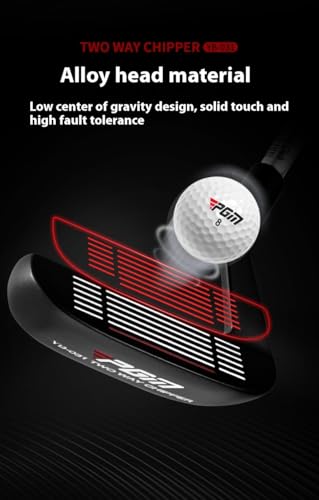 Ambidestro Golf Chipper Club per gli uomini Donne, ferro da gioco corto ad alto perdono con albero in acciaio inossidabile e impugnatura in gomma anti-vibrazione, facile uso Aiuto di allenamento per i