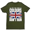 Galaxy Tees Men's These Colours Don’t Run T-Shirt – Distressed Union Jack Patriotic Tee Black / 2XL #1