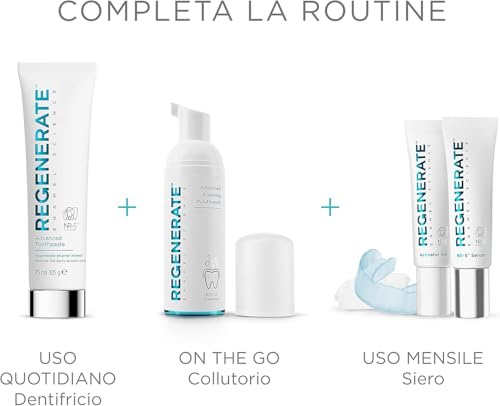 Regenerate ENAMEL SCIENCE Regenerate Dentifricio Avanzato per rigenerare lo smalto dentale, consistenza ricca, aroma menta, 75ml - 7