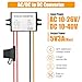 YABOANG AC/DC Power Converter - 10-26V/10-40V to 5V, 3A, 15W MAX, Waterproof Step Down Transformer