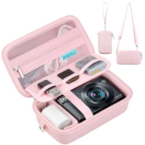 RAIALL Camera Case for Canon PowerShot SX740 SX720 HS Digital Camera, Pink