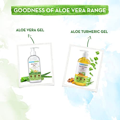 Mamaearth Aloe Turmeric Gel From 100% Pure Aloe Vera For Face, Skin & Hair with Turmeric & Vitamin E (300 ML) - Image 6