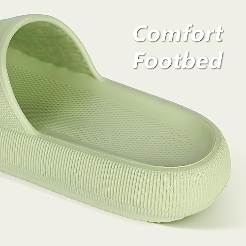 Image of Menore Slippers for Women and Men Quick Drying, Parent-Child EVA Open Toe Soft Slippers, Non-Slip Soft Shower Spa Bath Pool Gym Beach House Sandals for Indoor & Outdoor