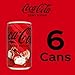 Coke Zero Sugar Mini-Can 7.5 fl oz, 6 Pack (Package May Vary)
