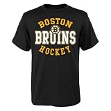 Outerstuff NHL Youth Boys 8-20 Spectacle Team Color Short Sleeve Cotton Tee, Boston Bruins, Medium 10-12