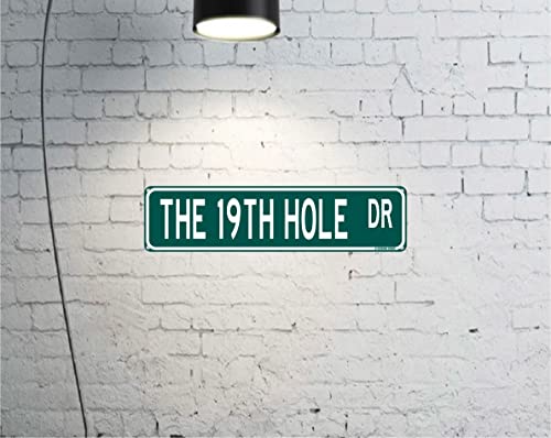 The 19th Hole Dr Funny Sports Man Cave Bar Street Sign 16" x 4" Golf Theme Home Decor (The19THHoleDrStreet) - Image 4