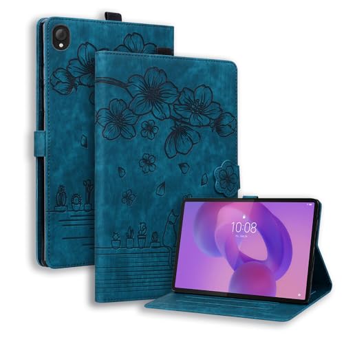 Étui Lenovo Tab 10.1 TB311XU TB311FU 2025 bleu housse portefeuille cuir avec support