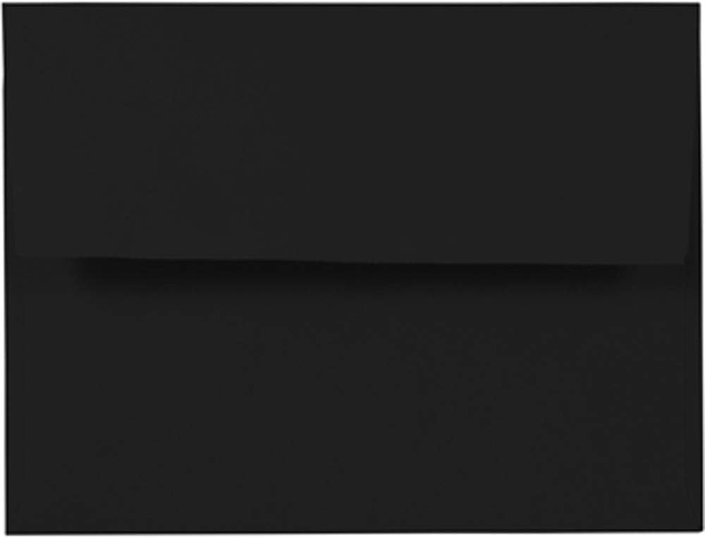 JAM PAPER A2 Premium Invitation Envelopes - 4 3/8 x 5 3/4 - Smooth Black - 100/Pack