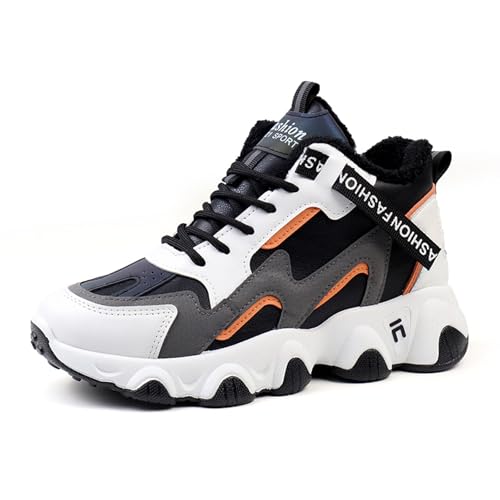 Fall Winter Cotton Lined Trendy Women Sneakers Waterproof Comfortable Chunky