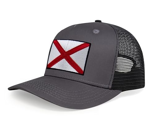 Image of International Tie State Hat for Men and Women, Adjustable Snapback Trucker Baseball Cap with Embroidered Patch
