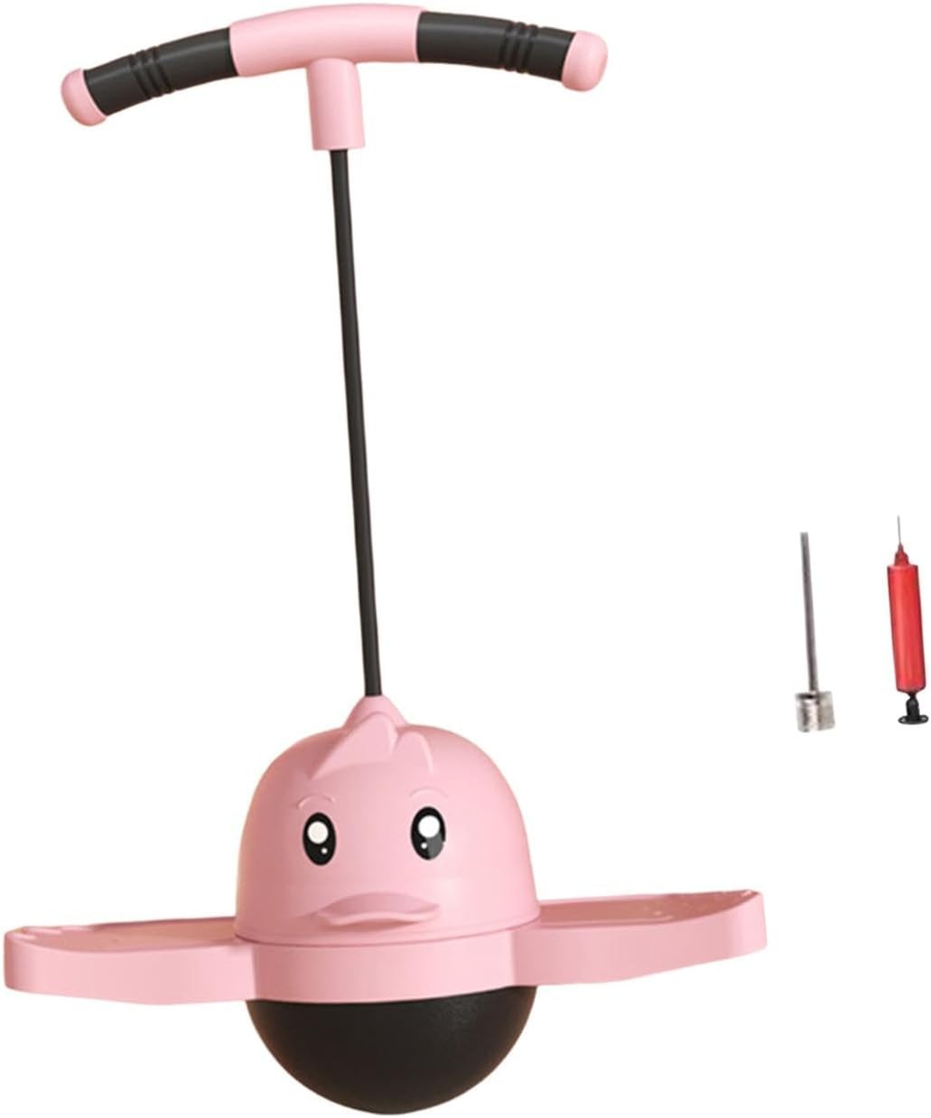 Pogo Ball with Handle Exercise Balance Ability Balance Ball Pump Pink-Sporting Goods-Fitness Running & Yoga-Fitness Equipment & Gear-Exercise Balls-1 Pogo Ball1 (Color/Random) 1 Pin