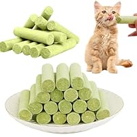 Katzengras Sticks 50g Gefriergetrocknet Katzengras Snack Kätzchengras-Beißstäbchen Katzenminze Stick Kauspielzeug Katze Zur Zahnpflege Zahnreiniger Haarballenentfernun Steigerung des Appetits