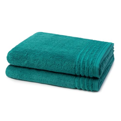 Vossen - 2 teiliges Frottier-Set - Vienna Style Supersoft (2 X Duschtuch im Set) - 620 g/m2 - Baumwolle - Frottee - saugstark - weich und flauschig - Lagoon