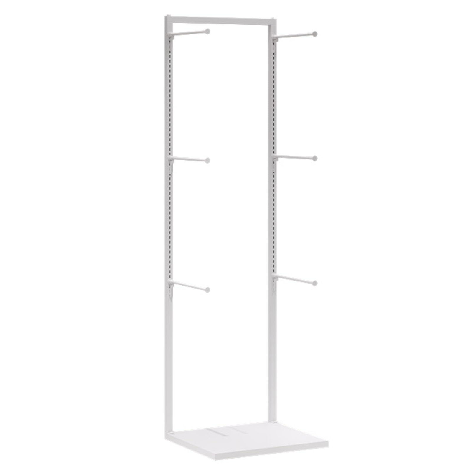 DETMOL Clothing racks for clothing stores, lingerie display stands with handbag holders, boutique retail underwear organizers for panties, socks, swimsuits and beachwear, commercial hanging shelves