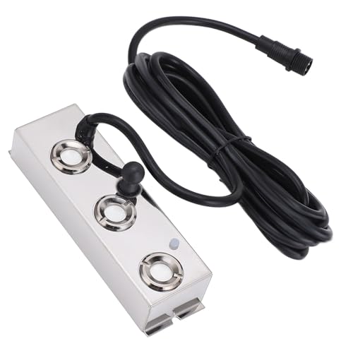 Ultrasonic Mist Maker Fogger, 3 Heads 36V Water Proof Ultrasonic Mister, Ultrasonic Fog Humidifier 3 Meters Cable Length, for Vegetable Preservation,Landscape, 1500mL /1.5KG