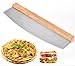 Cyleibe Pizzaschneider, Pizzamesser Pizza Cutter Stainless Steel mit extra scharfer Edelstahlklinge, Vielseitig einsetzbares Wiegemesser with hölzernem Griff Teigschneider