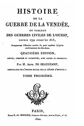 Histoire de la guerre de la Vendée - Tome III (French Edition)