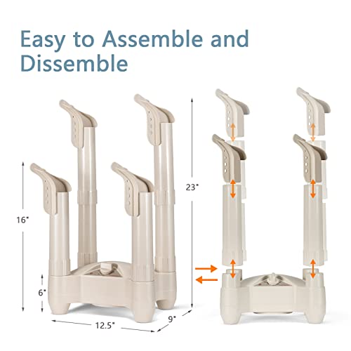 Costway Shoe Dryer, Boot Dryers And Warmer With 0-180 Mins Timer, Overheat Protection, Fast Drying, Detachable Pipes, Heat Blower, Boot Dryer For Work Boots, Sneakers, Gloves, Hats, White #TOP6