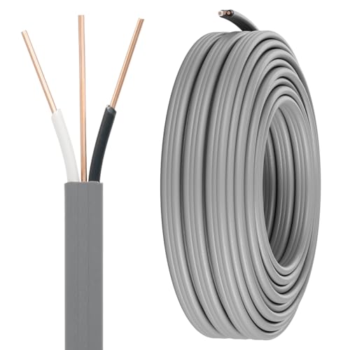 FIRMERST 14/2 UF Wire Outdoor Direct Burial Underground Feeder Cable 25ft ETL Listed