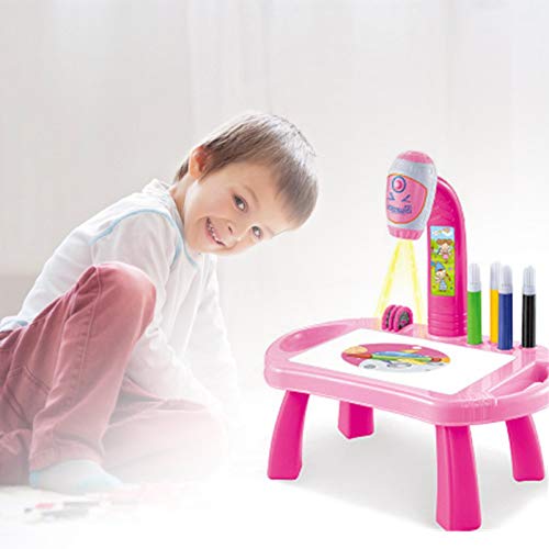 YYDS Home Projector Painting Table, Kids LED Projector Drawing Table, Projection Educational Toy Painting Lightweight Educational Drawing Toy Game - Thumbnail 4