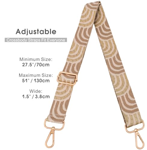 Image of Replacement Purse Strap Shoulder Strap Adjustable Crossbody Strap for Women Crossbody Wide Shoulder Bag