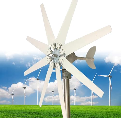 20000W Wind Turbine Generator Kit - 8-Blade High-Efficiency Wind Power System for Home Roof, 12V/24V/48V/110V/220V, Complete with Controller for Ultimate Renewable Energy Solutions