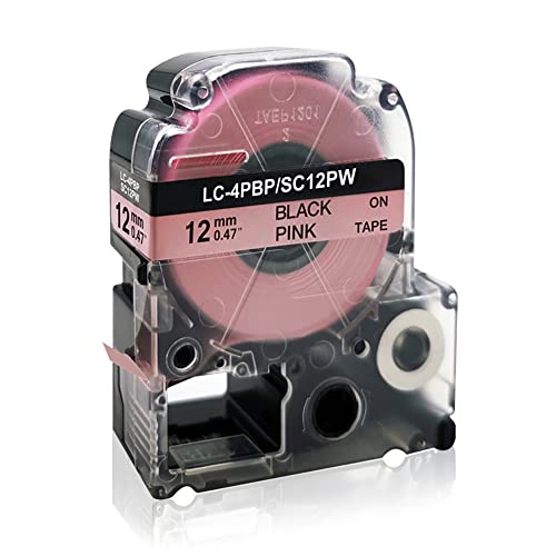 �L���O�W���Ή� SC12PW �P�i �s���N�n������ �e�[�v�J�[�g���b�W 12mm���E����8m �݊��e�[�v PRO ���S�� SR-GL1 SR150 SR250 SR970 SR670 SR750 SR950�ȂǑΉ�