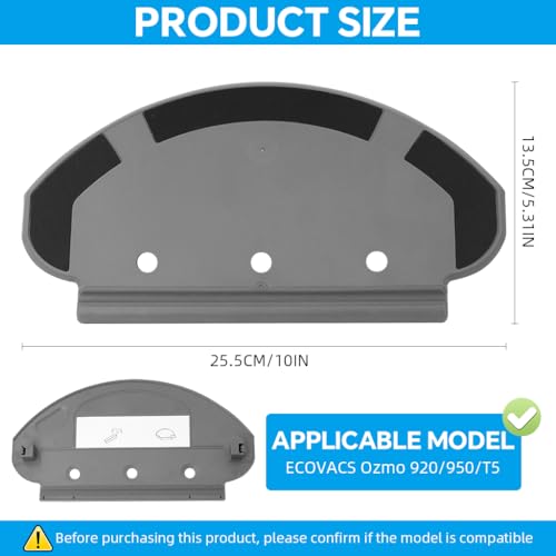 Image of HASTHIP Replacement Mop Plate Holder for ECOVACS Ozmo Vacuum Cleaner, Universal Replacement Mop Cloth Plate Holder for ECOVACS Ozmo 920 /950 / T5 Vacuum Cleaner