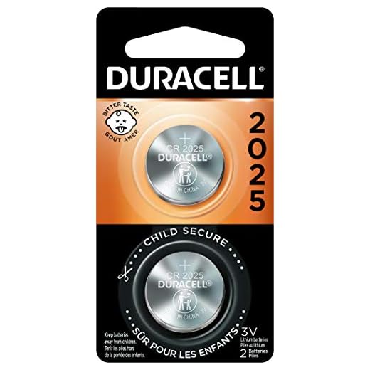 Duracell - 2025 3V Lithium Coin Battery - with Bitter Coating - 2 Count