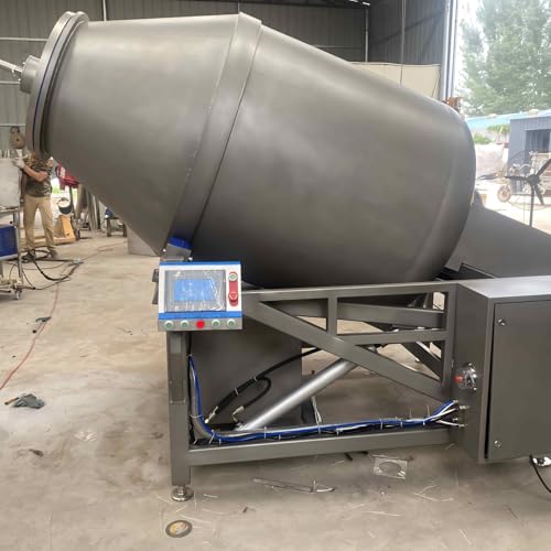 Vacuum tumbler in use