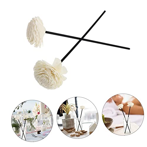 Healifty 2 piezas Palitos difusores de flores aromaterapia miniatura 3
